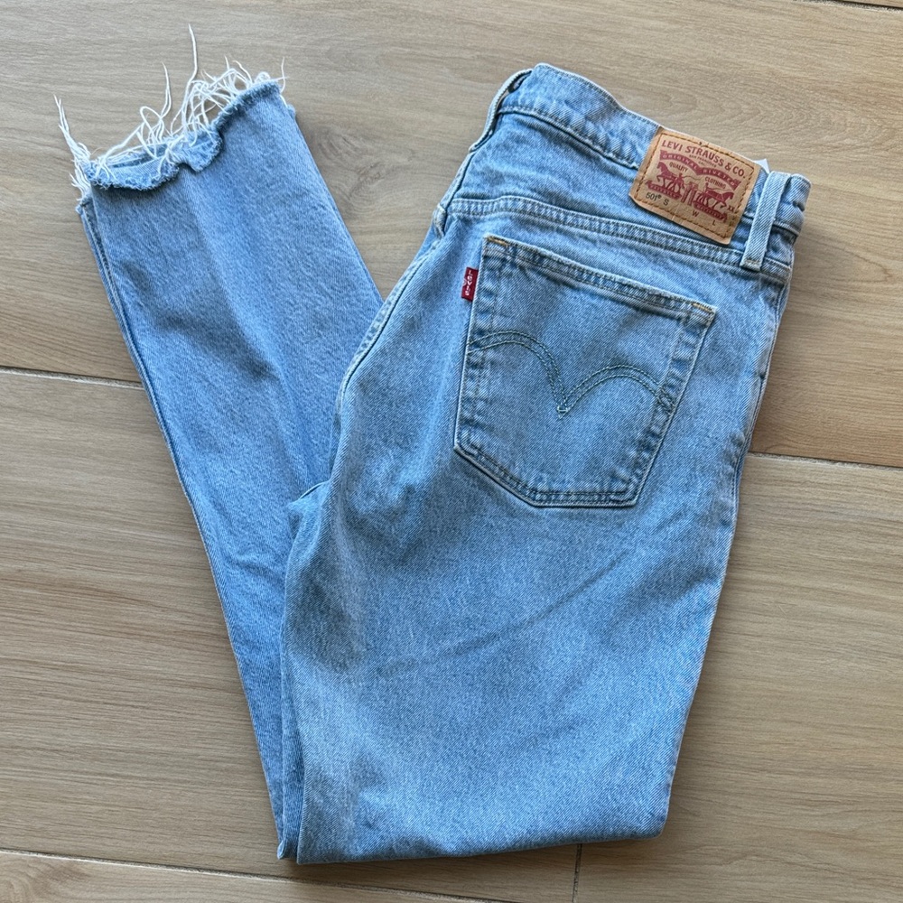 Levi's 501 Skinny Classic Light Blue Jeans